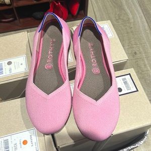 Light pink Rothy’s washed a couple times